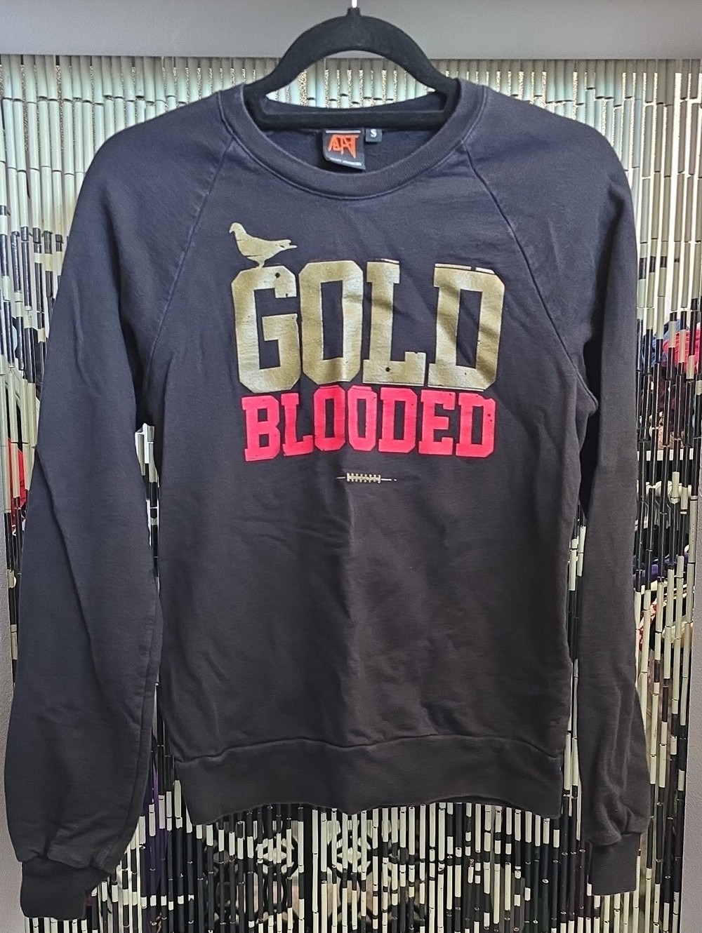 Adapt Black Crewneck Gold Blooded Sweatshirt Size Small